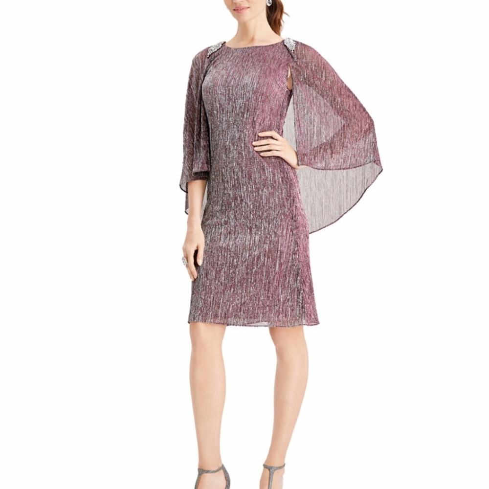 SL Fashions Flutter-Sleeve Dress